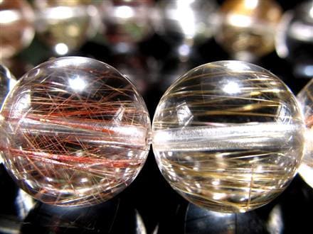 MIXルチルクォーツ ブレスレット キャッツアイ ルチルクォーツ ラビットヘア