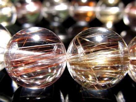 MIXルチルクォーツ ブレスレット キャッツアイ ルチルクォーツ ラビットヘア