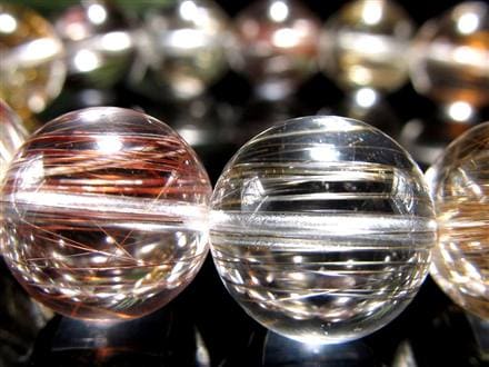 MIXルチルクォーツ ブレスレット キャッツアイ ルチルクォーツ ラビットヘア