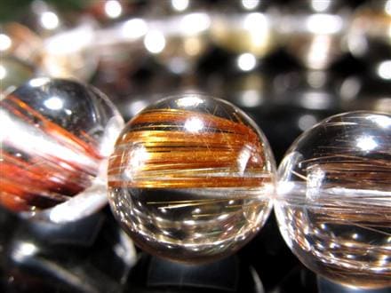 MIXルチルクォーツ ブレスレット キャッツアイ ルチルクォーツ ラビットヘア