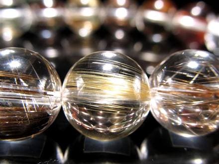 MIXルチルクォーツ ブレスレット キャッツアイ ルチルクォーツ ラビットヘア