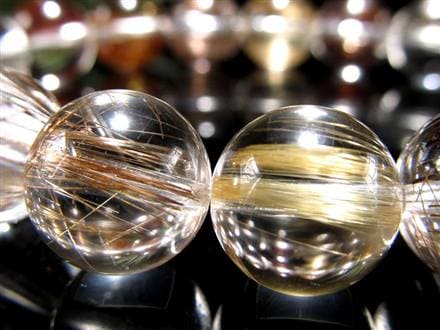 MIXルチルクォーツ ブレスレット キャッツアイ ルチルクォーツ ラビットヘア