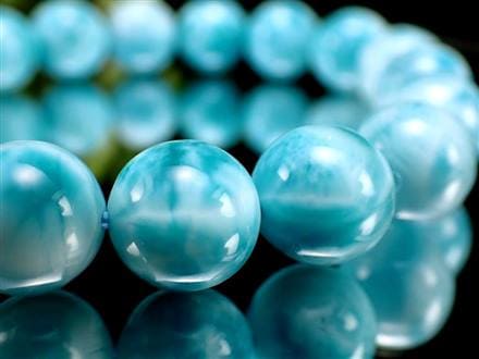 ラリマー ブレスレット ブルーペクトライト ドミニカ共和国 Larimar