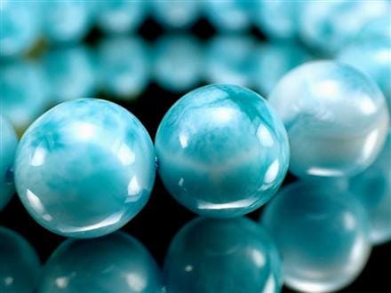 ラリマー ブレスレット ブルーペクトライト ドミニカ共和国 Larimar