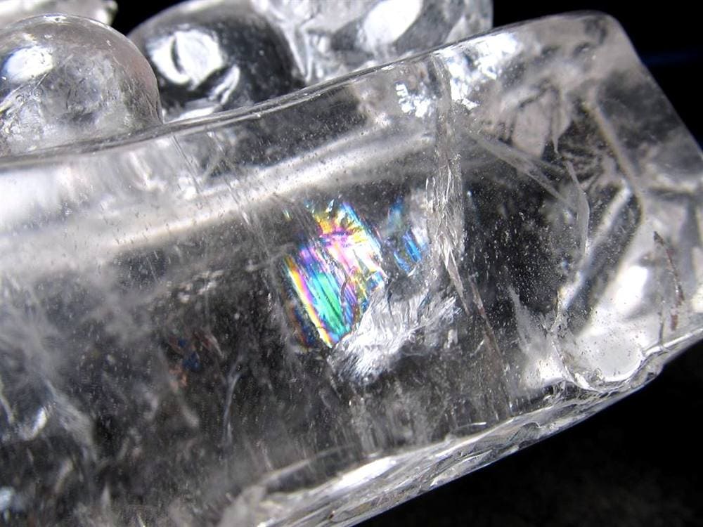 水晶 クリスタル 置物 クオーツ きつね彫刻