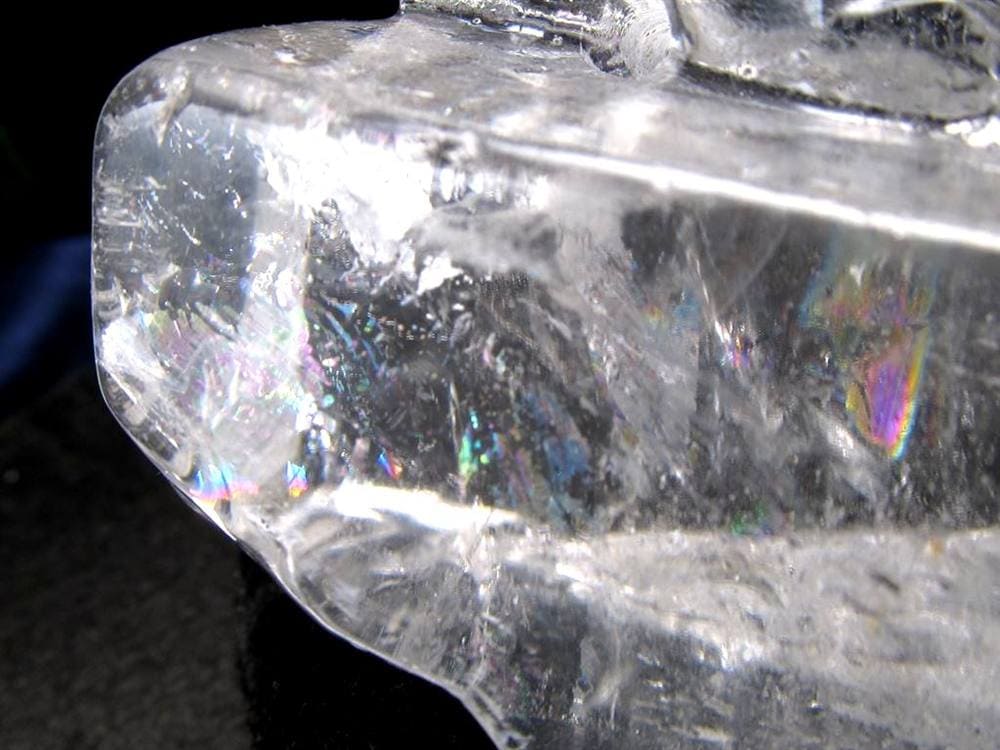 水晶 クリスタル 置物 クオーツ きつね彫刻