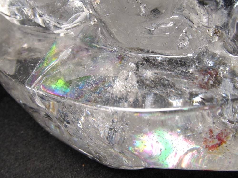 水晶 クリスタル 置物 クオーツ きつね彫刻