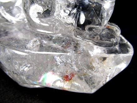水晶 クリスタル 置物 クオーツ きつね彫刻