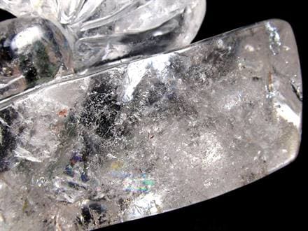 水晶 クリスタル 置物 クオーツ きつね彫刻