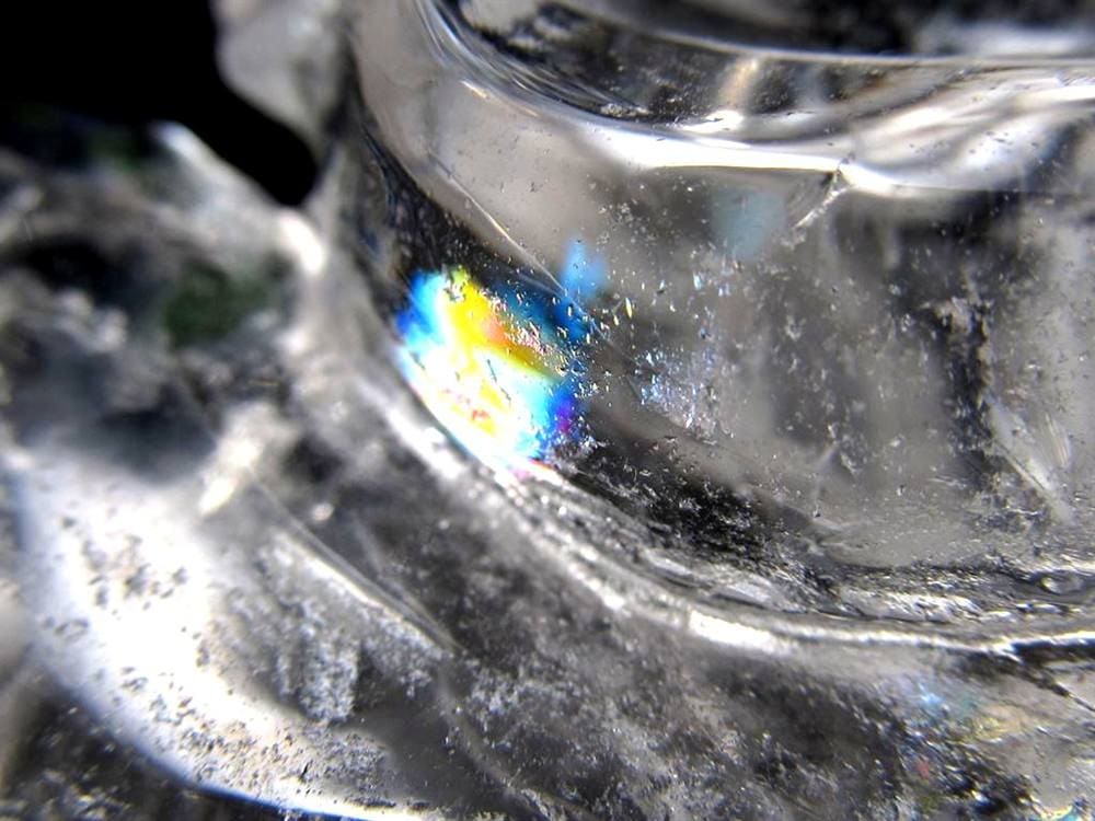 水晶 クリスタル 置物 クオーツ きつね彫刻