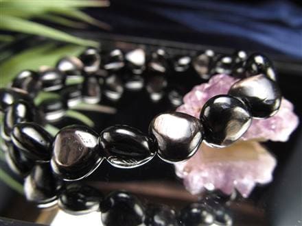 ハイパーシーン 紫蘇輝石 ブレスレット ハート型 hyperStheons