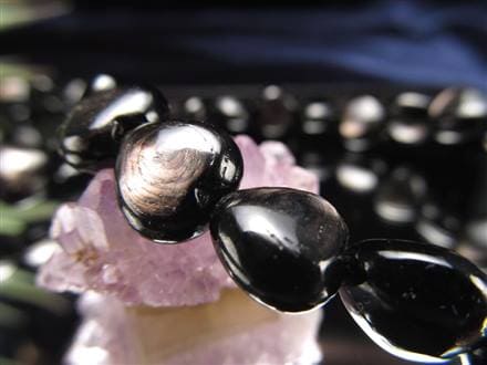 ハイパーシーン 紫蘇輝石 ブレスレット ハート型 hyperStheons