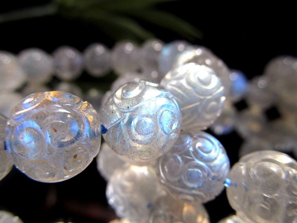 ラブラドライト 曹灰長石 ブレスレット マニコロ 密教法具