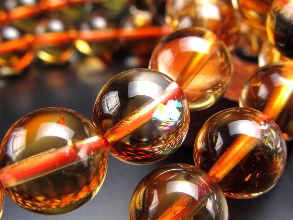 シトリン,ファントム,幻影黄水晶,ブレスレット,ブラジル産