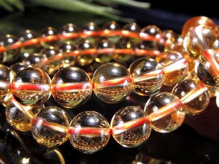 シトリン ファントム 幻影黄水晶 ブレスレット ブラジル産