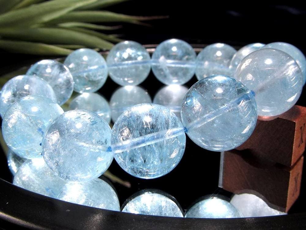 ブルートパーズ ブレスレット 黄玉 スカイブルー ブラジル産