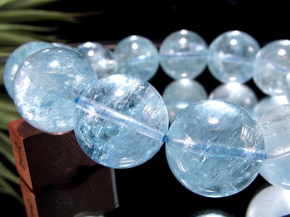 ブルートパーズ ブレスレット 黄玉 スカイブルー ブラジル産