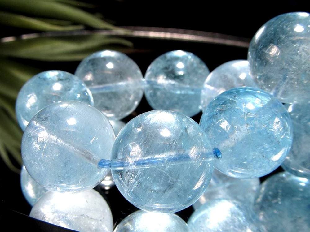 ブルートパーズ ブレスレット 黄玉 スカイブルー ブラジル産