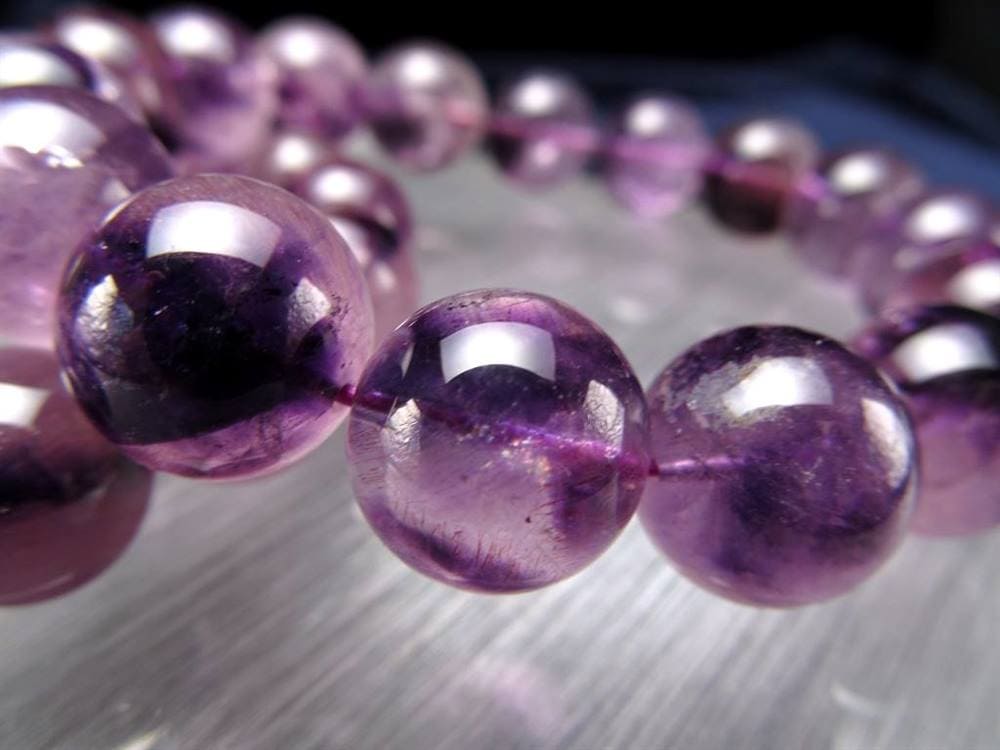 アメジストエレスチャル ブレスレット エレスチャル 紫水晶 スーパーセブン