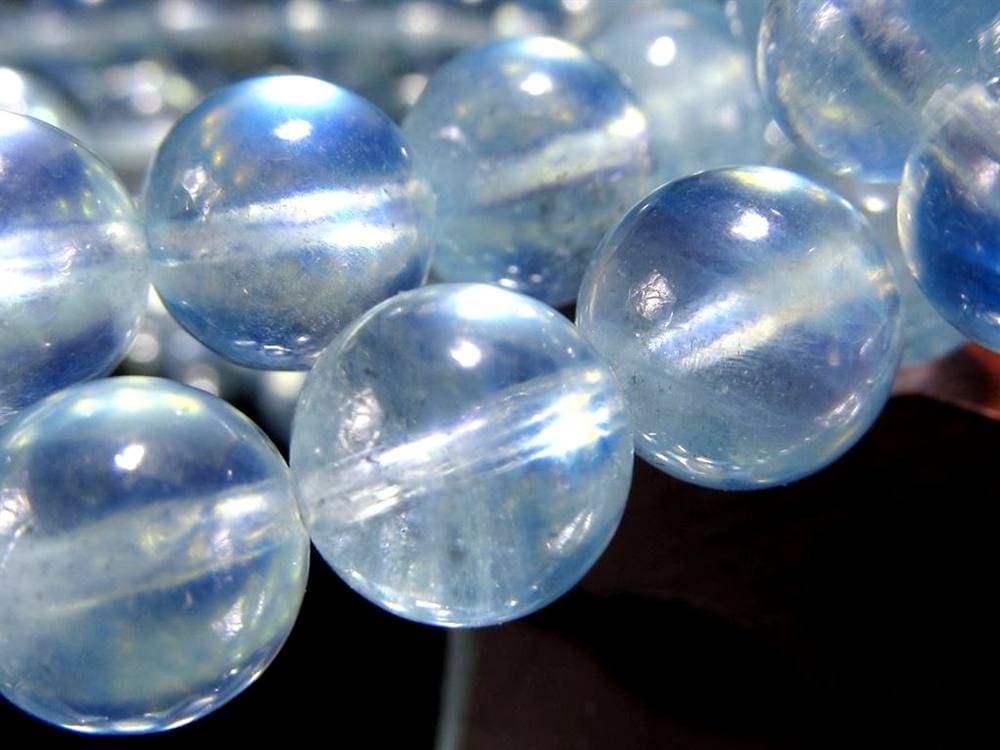 アクアマリン ブレスレット 3月の誕生石 ベリル 天然石