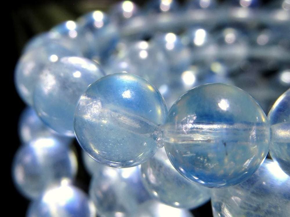 アクアマリン ブレスレット 3月の誕生石 ベリル 天然石