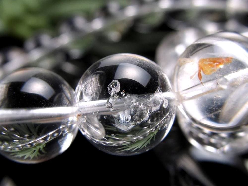 クォーツインクォーツ ブレスレット マニフェストクォーツ 貫入水晶 クリスタル