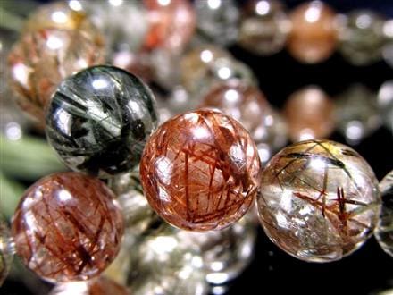 赤針 水晶 レッドルチル クォーツ ブレスレット