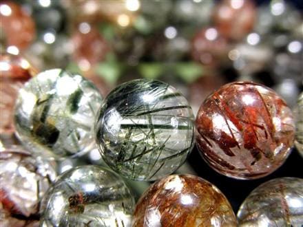 赤針 水晶 レッドルチル クォーツ ブレスレット