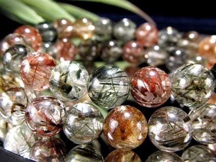 赤針 水晶 レッドルチル クォーツ ブレスレット