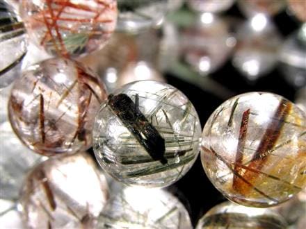 ルチルクォーツ ブレスレット MIXルチル 金紅石入り水晶 ルチレイテッドクォーツ