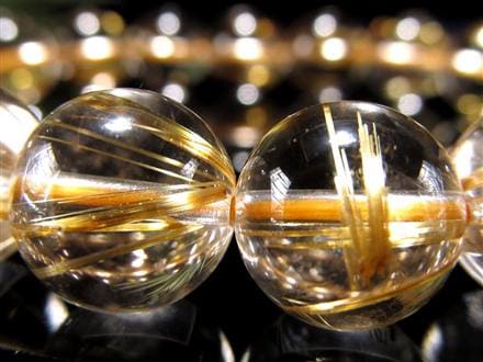 ゴールドルチル ブレスレット タイチン 金針水晶 天然石