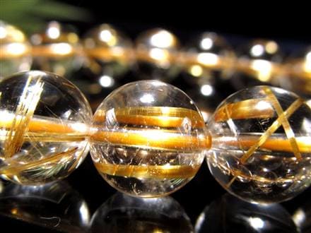 ゴールドルチル ブレスレット タイチン 金針水晶 天然石