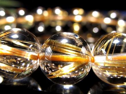 ゴールドルチル ブレスレット タイチン 金針水晶 天然石