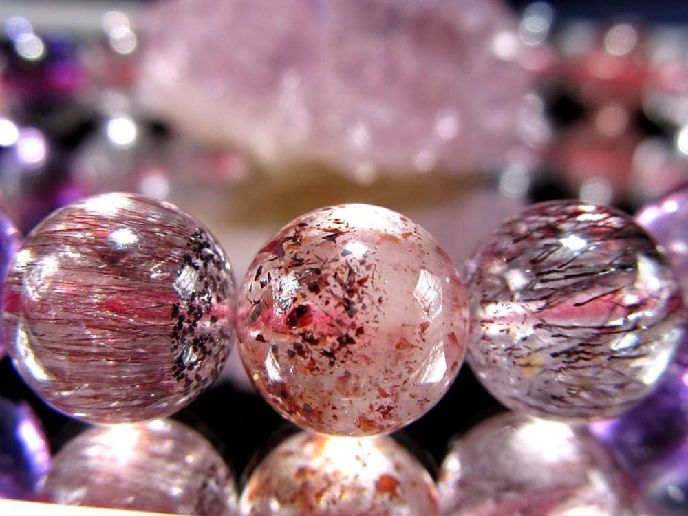 スーパーセブン ブレスレット ゲーサイト レピドクロサイト メロディーストーン