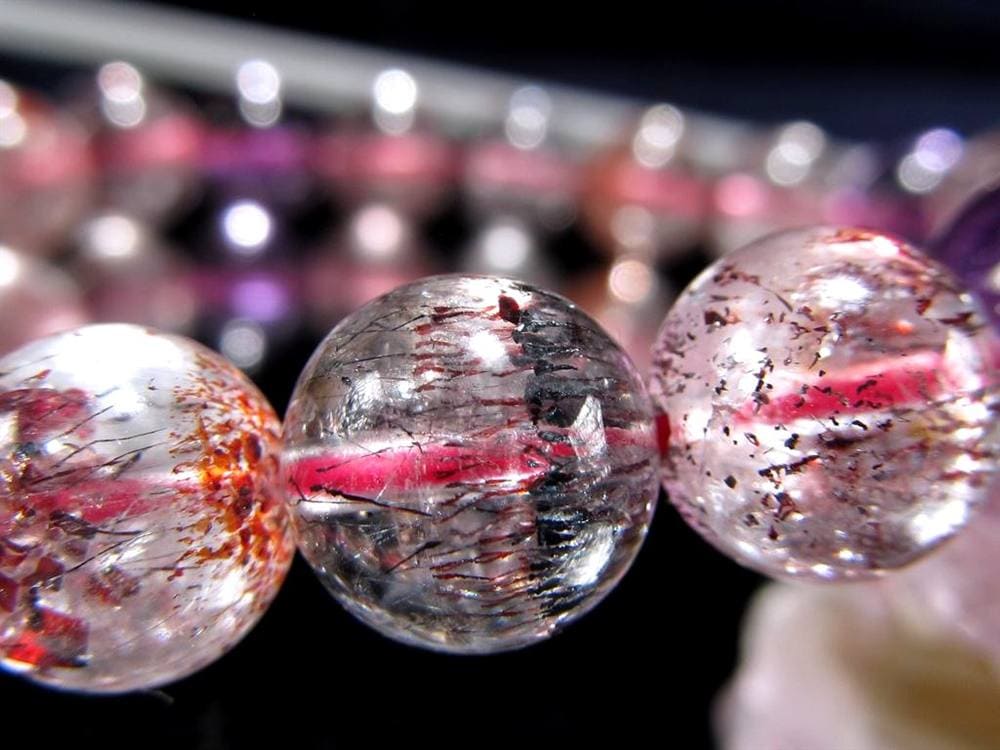 スーパーセブン ブレスレット ゲーサイト レピドクロサイト メロディーストーン