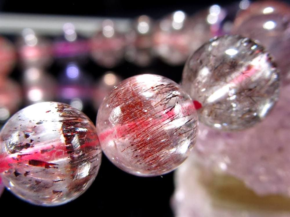 スーパーセブン ブレスレット ゲーサイト レピドクロサイト メロディーストーン