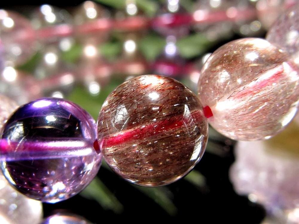 スーパーセブン ブレスレット ゲーサイト レピドクロサイト メロディーストーン