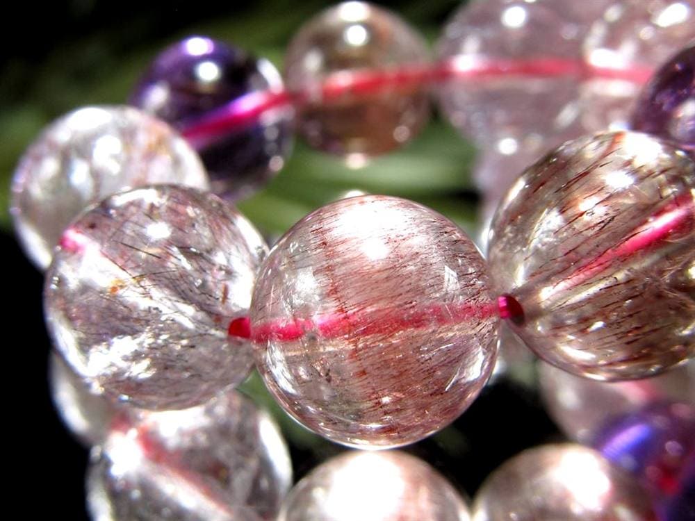 スーパーセブン ブレスレット ゲーサイト レピドクロサイト メロディーストーン