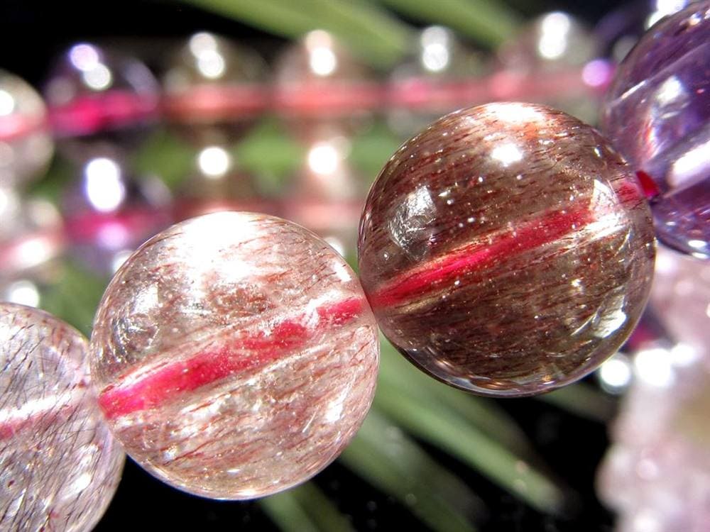 スーパーセブン ブレスレット ゲーサイト レピドクロサイト メロディーストーン