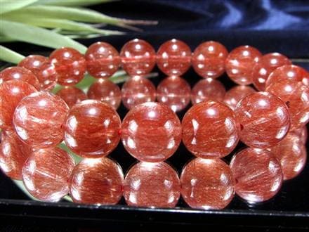 レッド ブラウン ルチルクォーツ ブレスレット ルチルレイテッドクォーツ