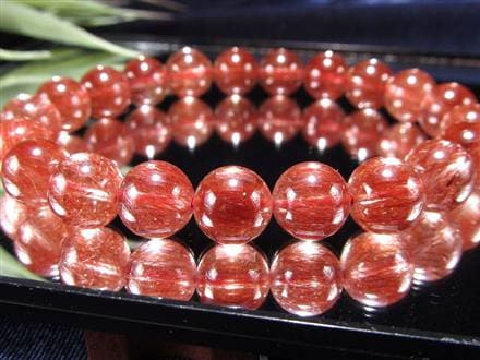 レッド ブラウン ルチルクォーツ ブレスレット ルチルレイテッドクォーツ
