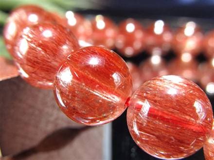 レッド ブラウン ルチルクォーツ ブレスレット ルチルレイテッドクォーツ