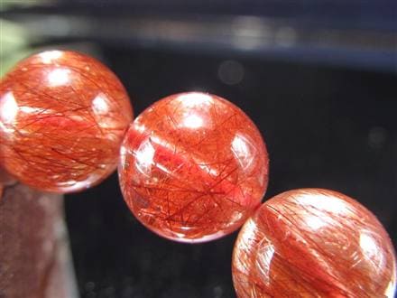 レッド ブラウン ルチルクォーツ ブレスレット ルチルレイテッドクォーツ