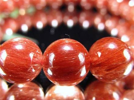 レッド ブラウン ルチルクォーツ ブレスレット ルチルレイテッドクォーツ