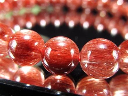 レッド ブラウン ルチルクォーツ ブレスレット ルチルレイテッドクォーツ
