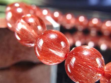 レッド ブラウン ルチルクォーツ ブレスレット ルチルレイテッドクォーツ