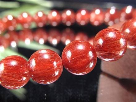 レッド ブラウン ルチルクォーツ ブレスレット ルチルレイテッドクォーツ