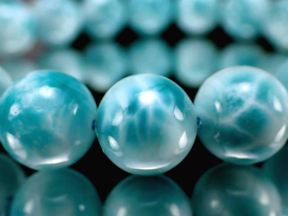ラリマー ブレスレット ブルーペクトライト ドミニカ共和国 Larimar