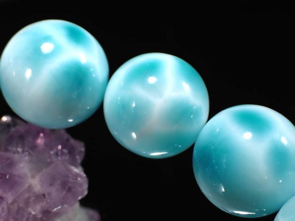 ラリマー ブレスレット ブルーペクトライト ドミニカ共和国 Larimar