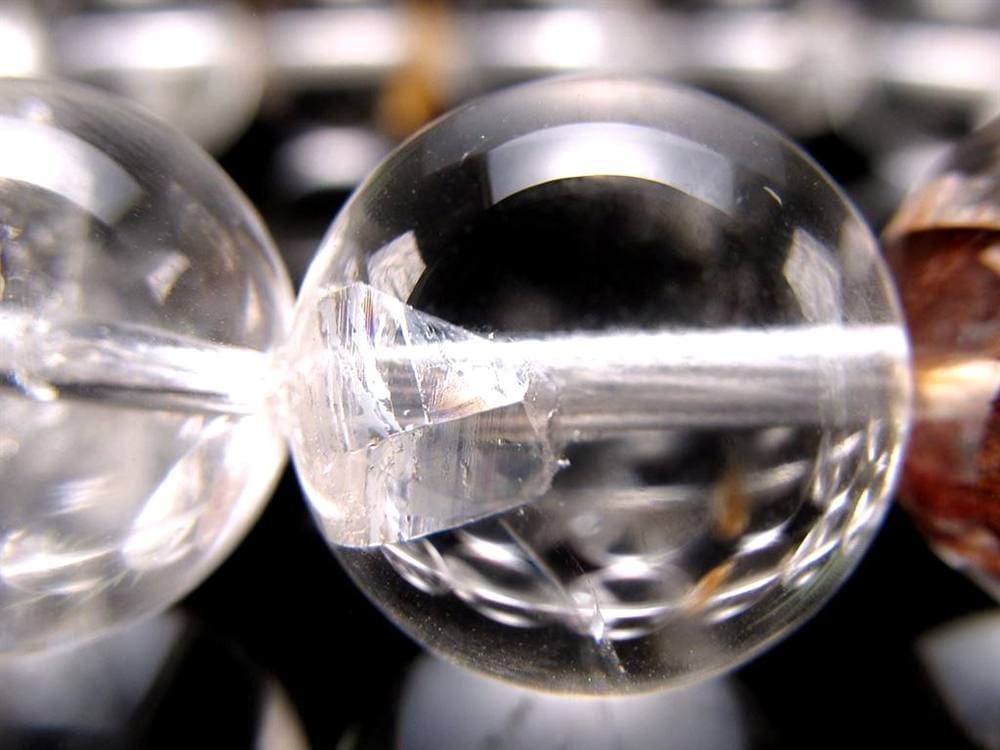 クォーツインクォーツ ブレスレット マニフェストクォーツ 貫入水晶 クリスタル